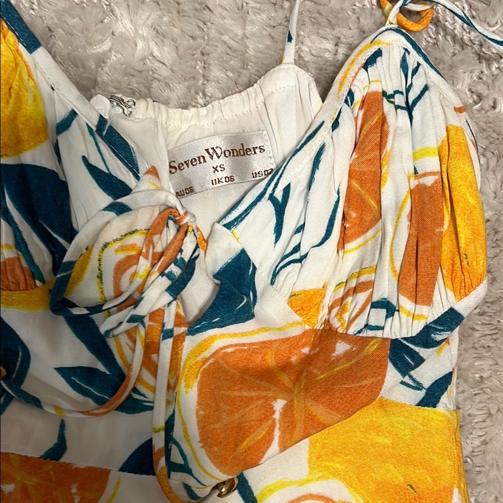 Petal & Pup Citrus Delight Midi Dress - Picture 3 of 5